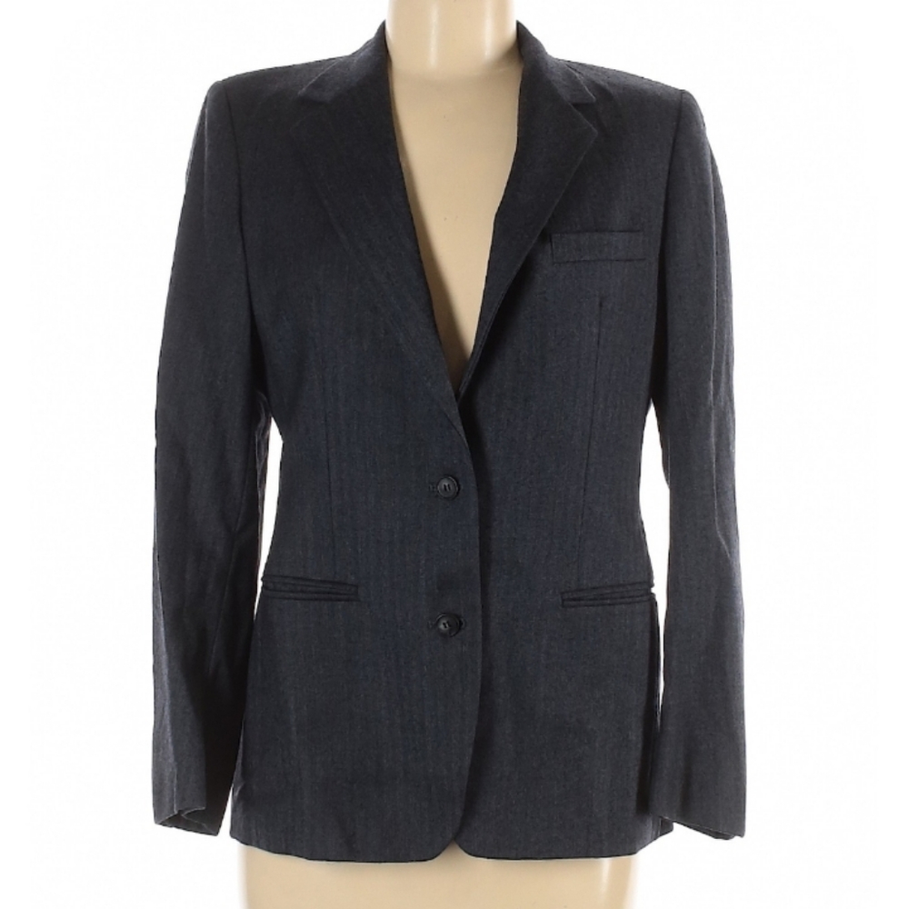 Assorted Brands Wool Blazer, Size 8, Black